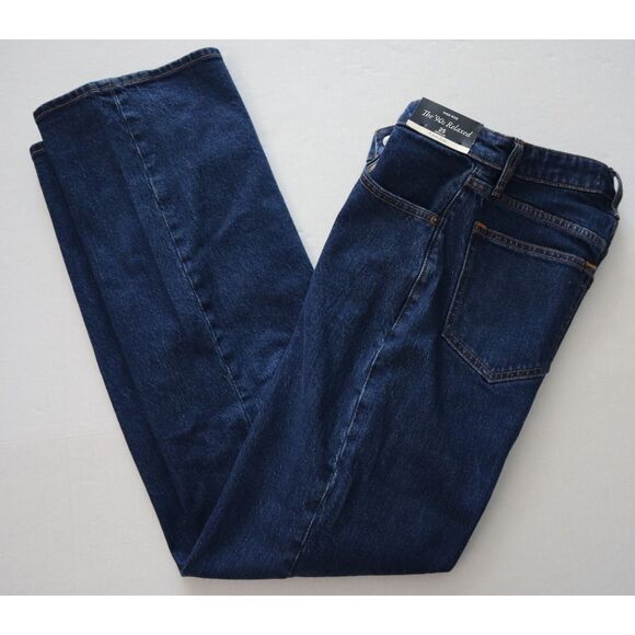 Abercrombie & Fitch Women's Sz 25 Blue The '90s Relaxed Hi-Rise Curve Love Jeans - Picture 10 of 10